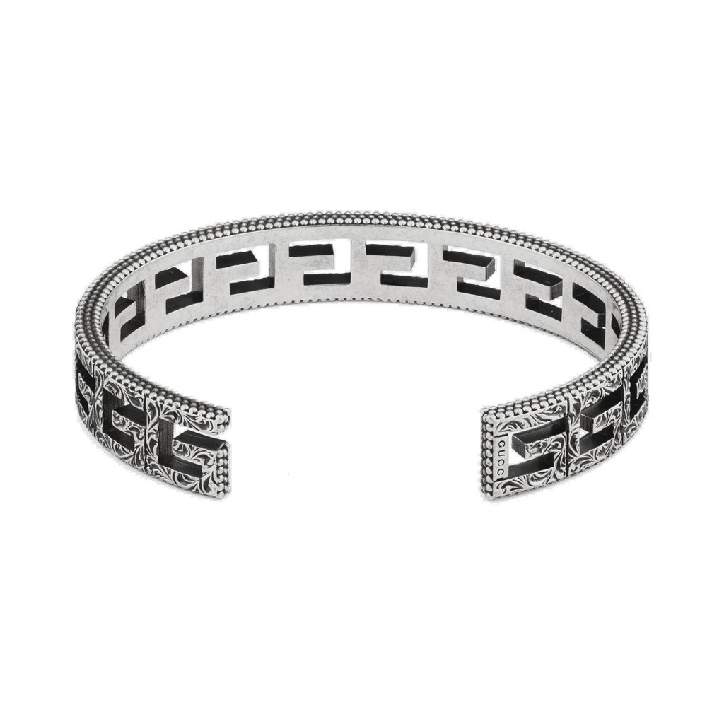 Cuff bracelet with square g best sale motif