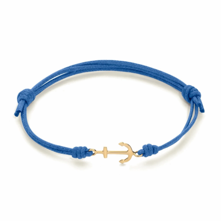 Click to zoom MARCO GERBELLA Bracciale cordino blu con ancora AN-BK-51-XG