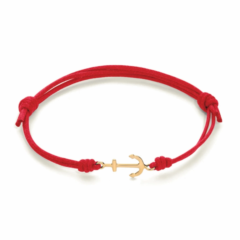 Click to zoom MARCO GERBELLA Bracciale cordino rosso con ancora AN-BK-51-XG