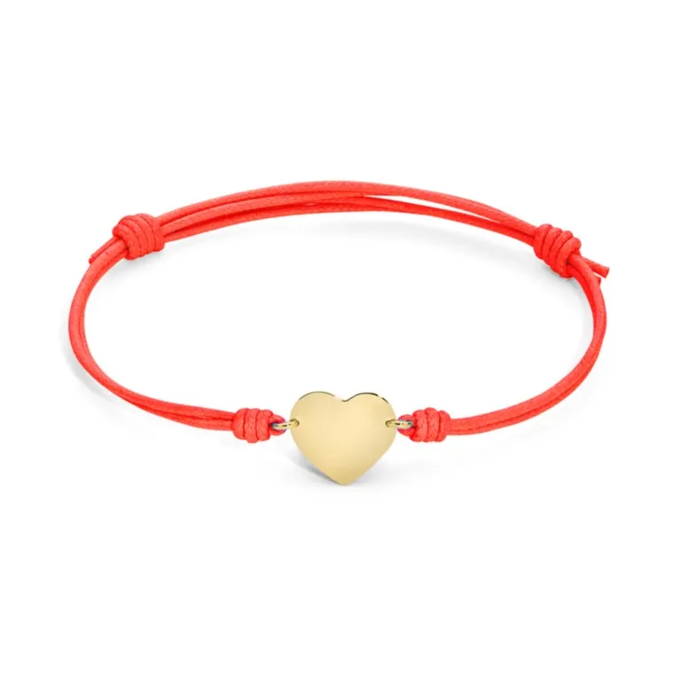 Marco Gerbella Orafi bracciale cordino rosso cuore CL-BK-41-XG