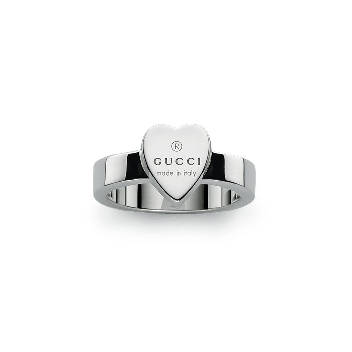 Gucci anello trademark cuore argento YBC223867001 223867 J8400 8106 