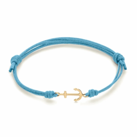 Click to zoom Marco Gerbella Orafi Bracciale cordino turchese con ancora AN-BK-51-XG
