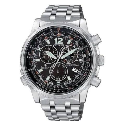 Citizen Radiocontrollato Crono Pilot Acciaio CB5860-86E