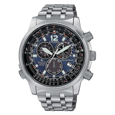 Citizen Radiocontrollato Crono Pilot Super Titanio CB5850-80L