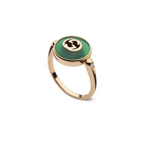 Gucci anello Interlocking YBC786547002