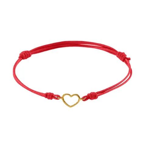MARCO GERBELLA Bracciale cordino cuore piccolo a filo CF-BK-12-XG rosso