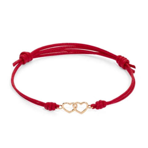 Marco Gerbella Orafi bracciale cordino rosso cuori intrecciati CF-BK-91-XG