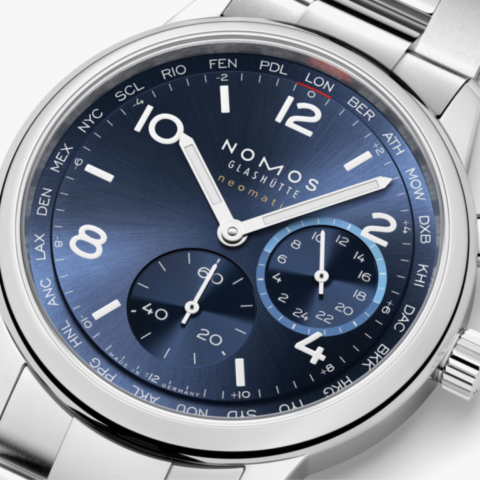 NOMOS Glashütte Club Sport Neomatik 40 Wordltimer Rif. 790_04
