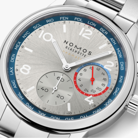 NOMOS Glashütte Club Sport Neomatik 40 Wordltimer Rif. 791_04