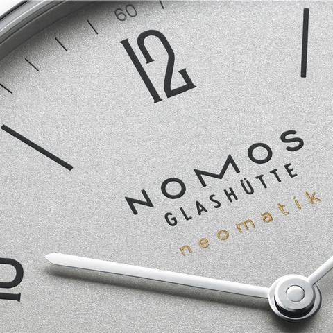 NOMOS Glashütte Tangente 39 Neomatik grigio platino Rif. 144
