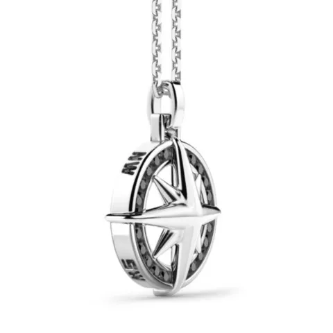 Zancan collara Insigna 925 rosa dei venti EXC547_02